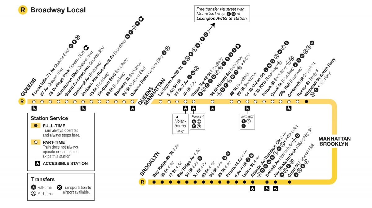 MTA-r Zug Karte
