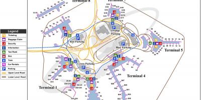 Newark, New Jersey Flughafen Karte