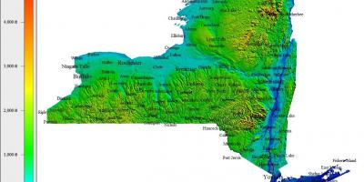 Karte von NYC topographische