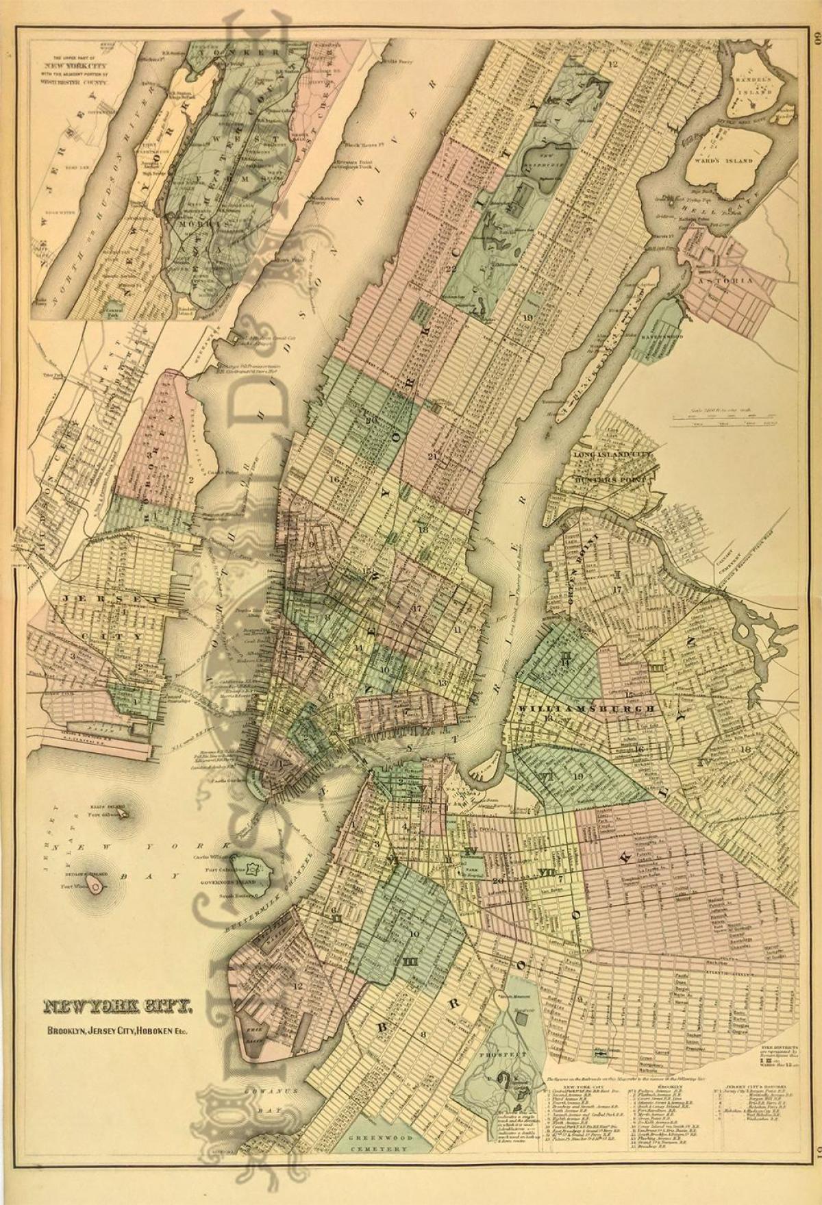 alten New York Karte