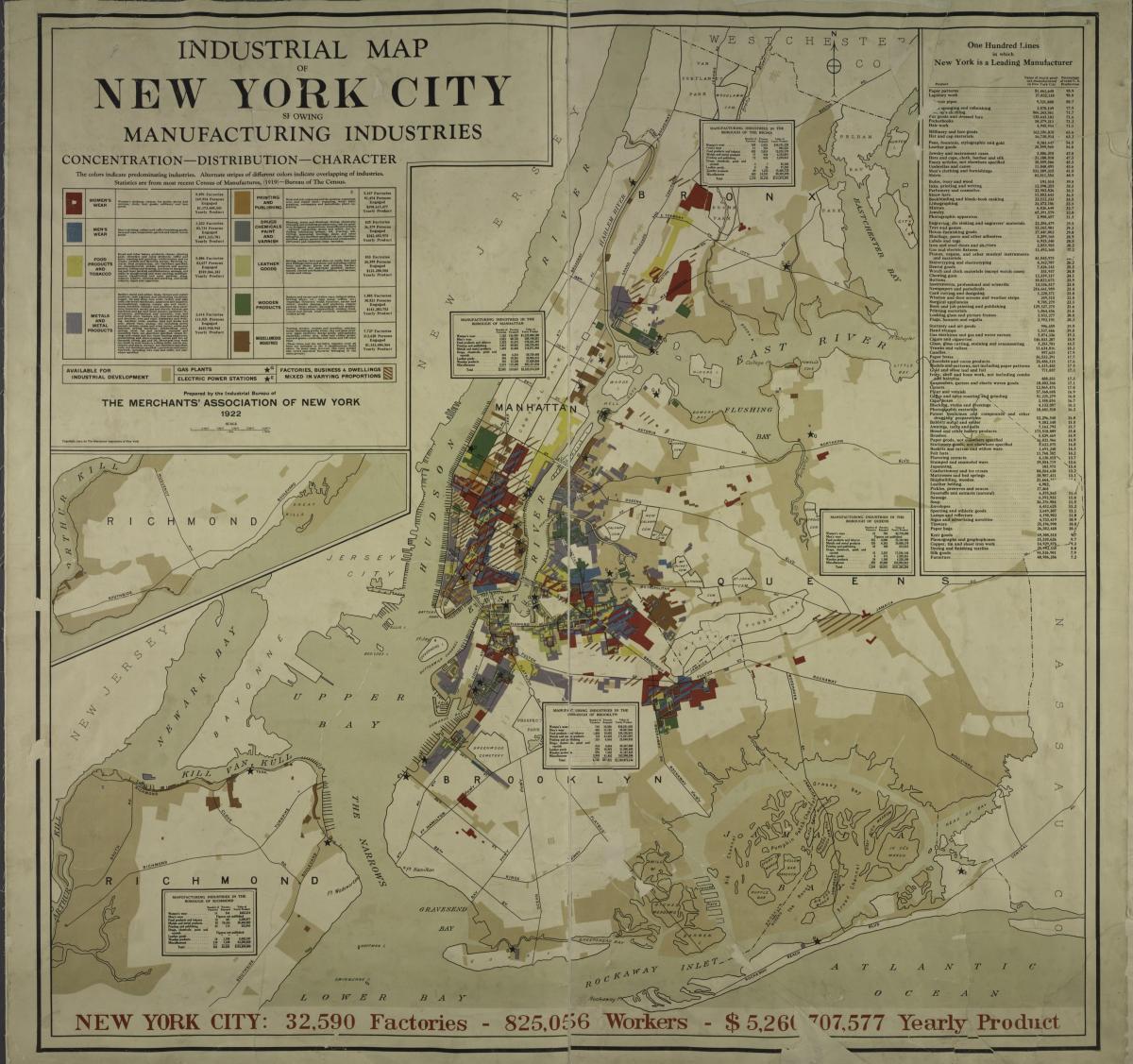 Karte von New York City 1900