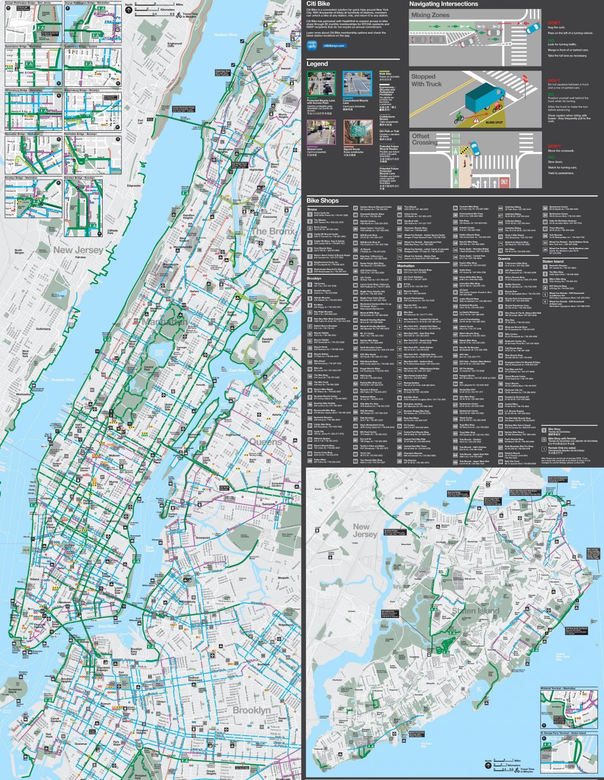 New York bike-map