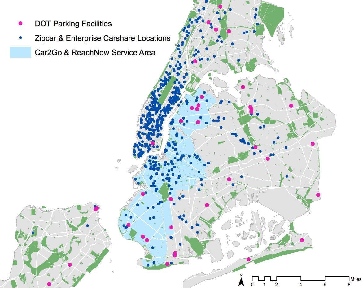 NYC dot Karte