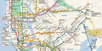 New York-Bahn-Linien anzeigen