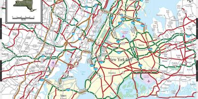 NYC highway Karte anzeigen