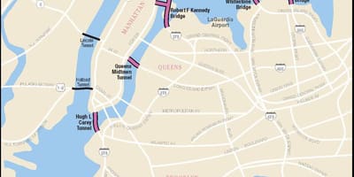 New York-Brücken-Karte